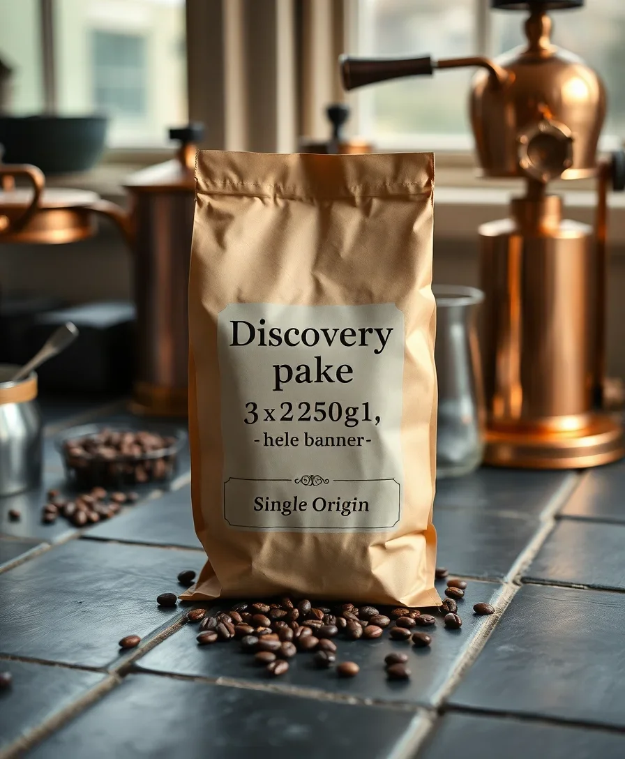 Discovery pakke – 3 x 250g – hele bønner